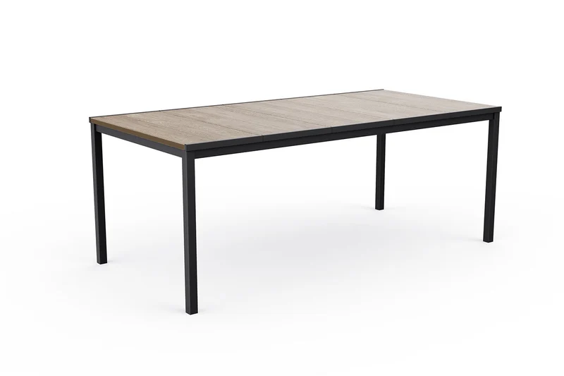Tavolo da Giardino Keter Porto 200x95x75 cm Deco Coat Piano Effetto Legno Frassino