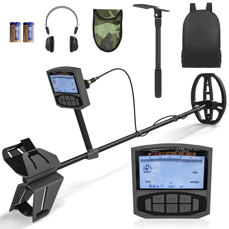 Metal Detector Professionale con 5 Modalità IP68 e Display LCD
